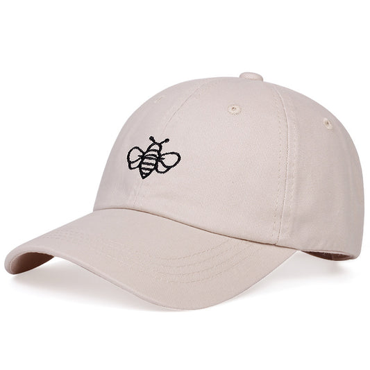 Cartoon Bee Embroidered Baseball Sun Hat