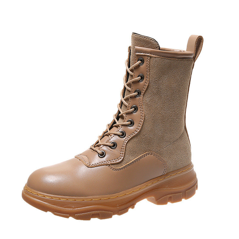 British Style Fashion Short Boots Casual Set Foot Thick Sole