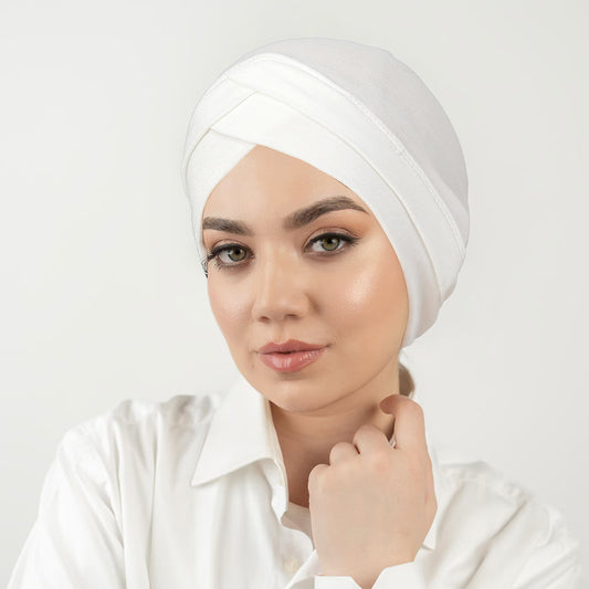 Womens Mercerized Cotton Forehead Band Hat