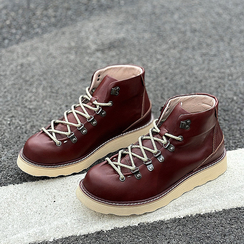 Men's Mid- To High-Top Genuine Leather Dr Martens Boots