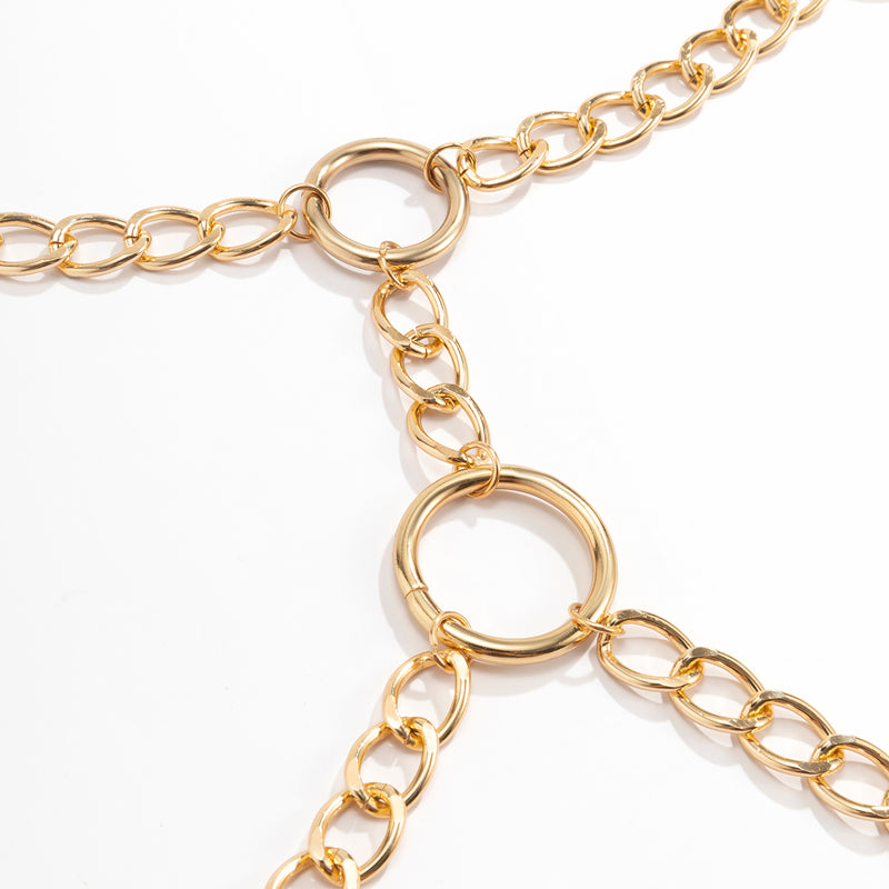 Exaggerated Fashion Simple Aluminum Chain Metal Multilayer