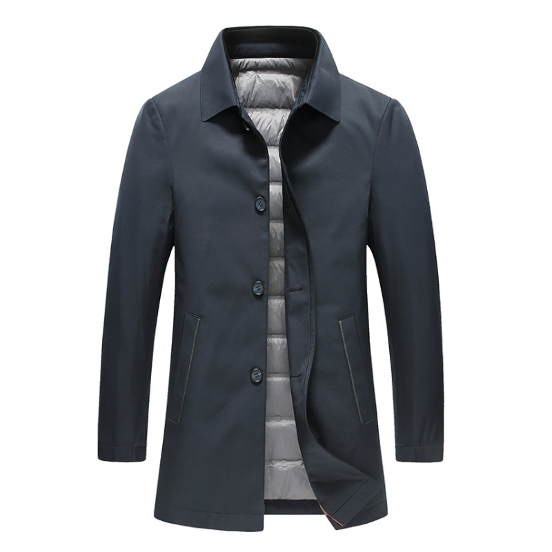 Light And Thin Down Jacket Medium And Long Down Windbreaker