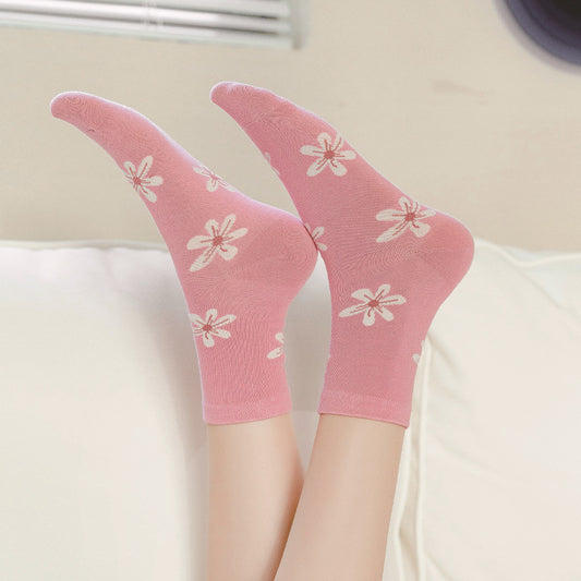 Women's Japanese Cute Cartoon Flower Socks