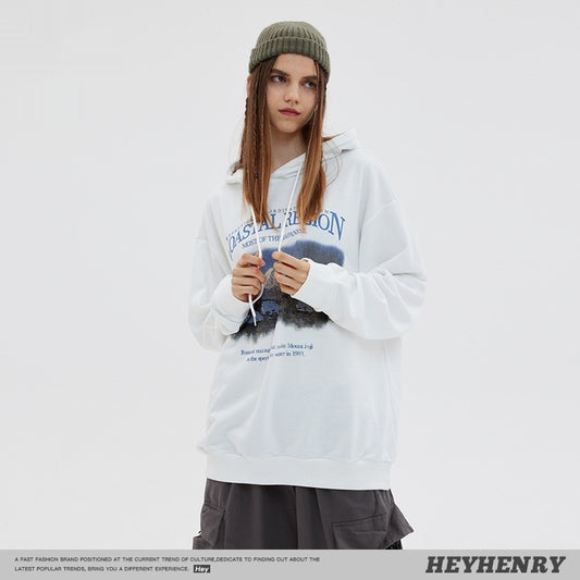Couple Wear Trendy Loose Casual Hoodie Coat