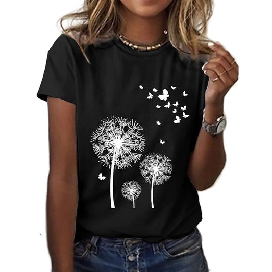 Kortærmet T-shirt til kvinder