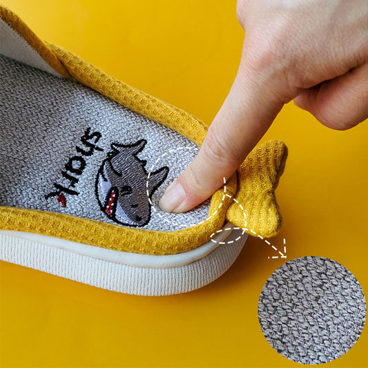 Shit Feeling Linen Slippers Women's Home Spring And Autumn