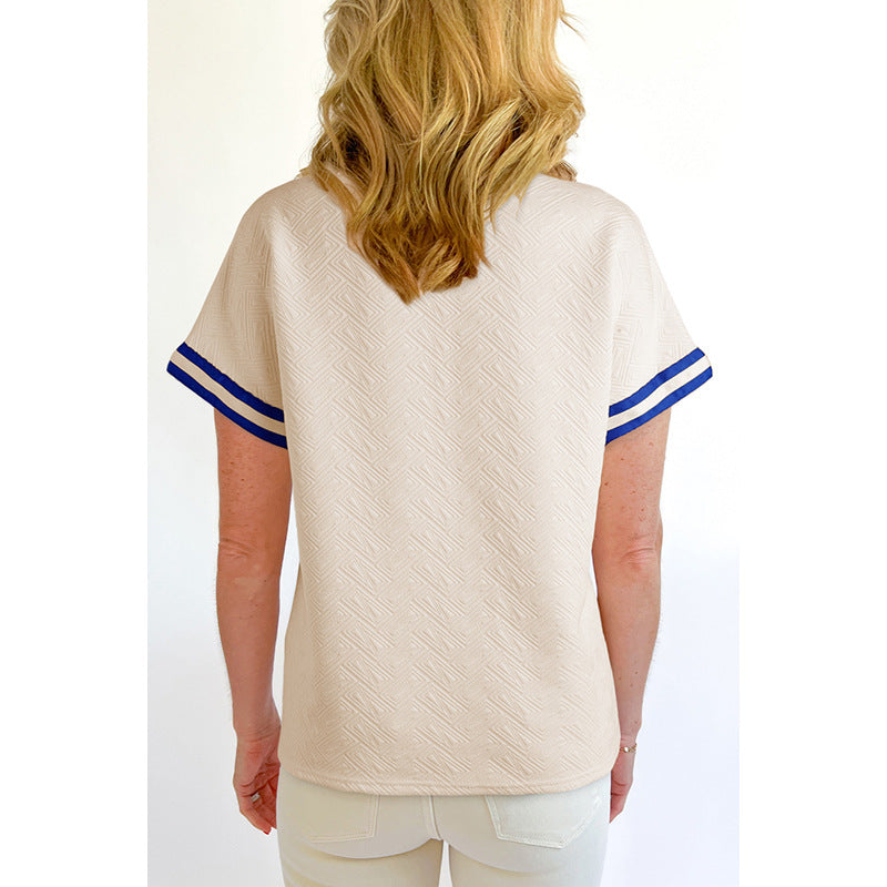 European And American Leisure Style Multi-color T-shirt Women