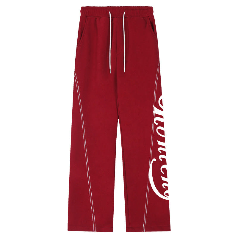 Men's American Vintage Letter Casual Pants