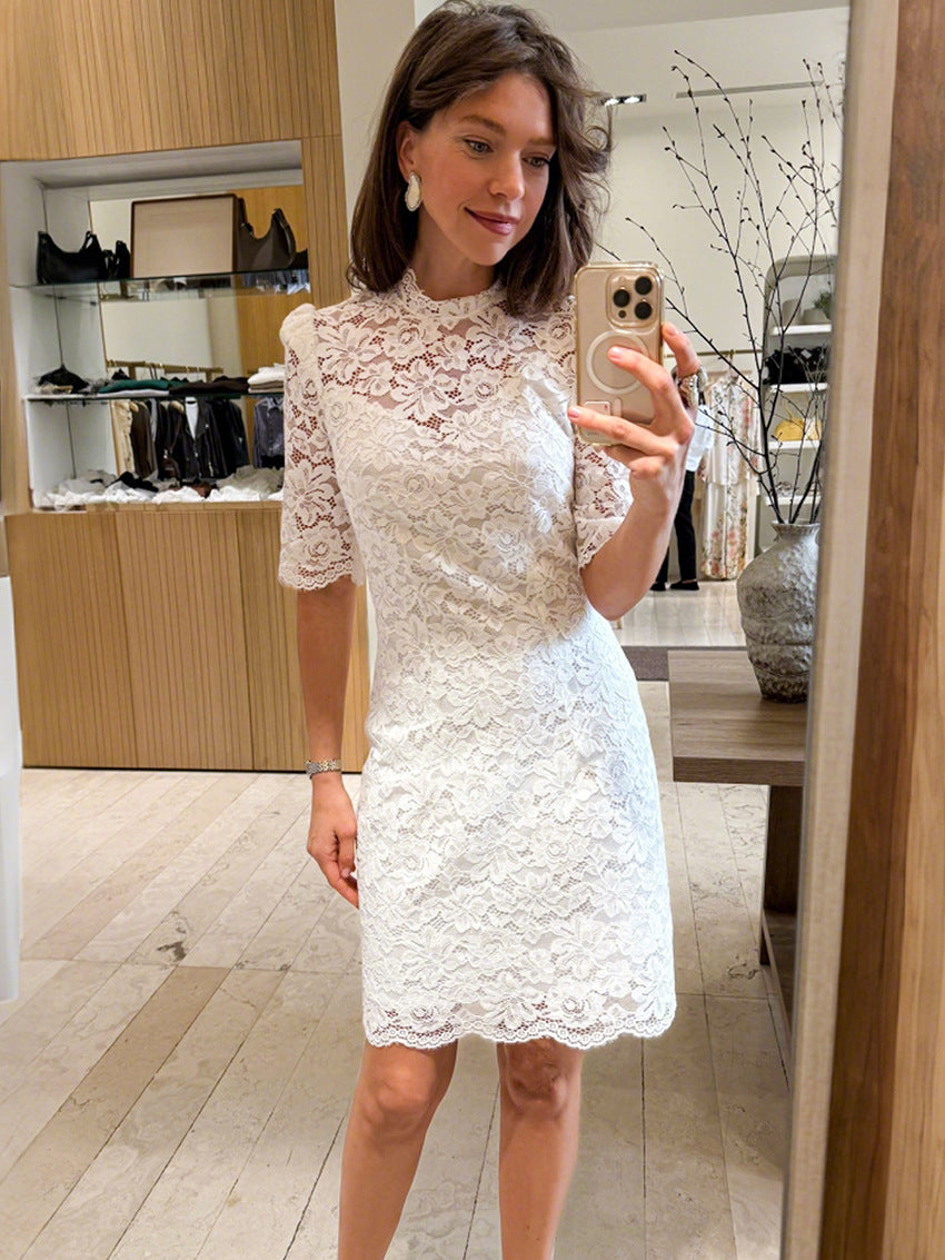 New Stylish And Elegant A-line Lace Dress