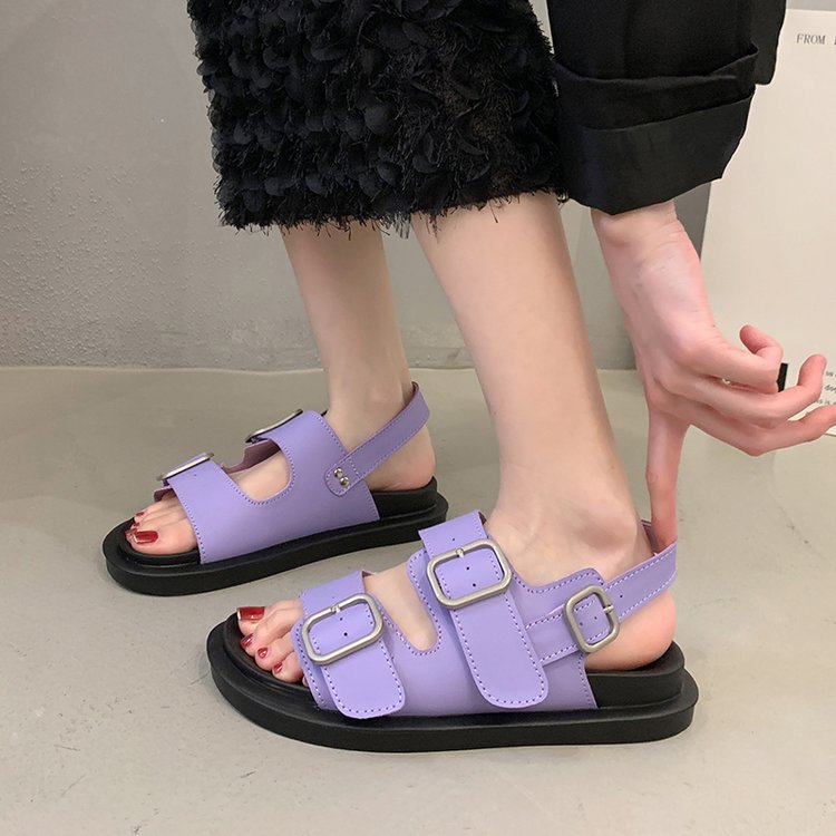Women's Summer Outdoor Soft-soled Double-strap Platform Sandals