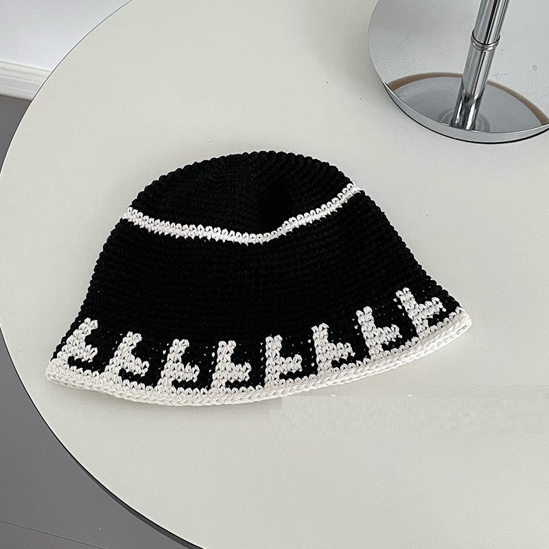 Monochrome Versatile Knitted Fisherman's Hat Children