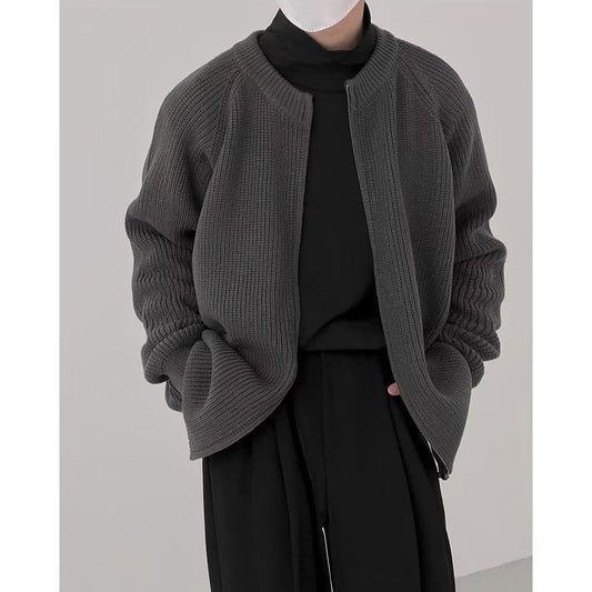 Simple Niche Sweater Cardigan For Men