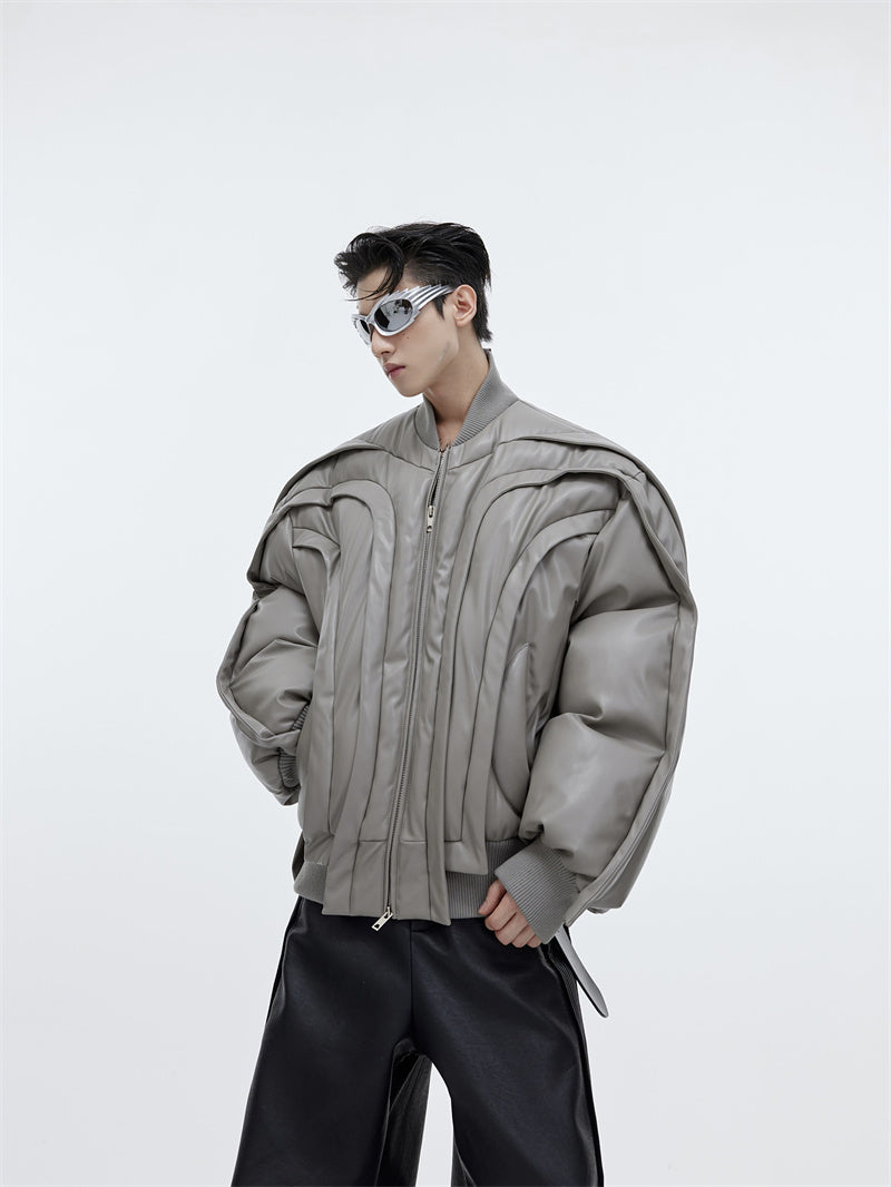 Men's Niche Three-dimensional Cotton Jacket Design