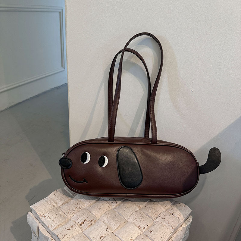 Sausage Dog Pack One Shoulder Retro Frosted Crossbody Bag