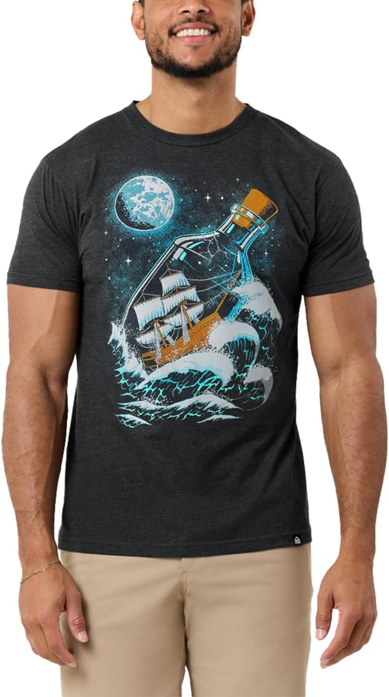 Graphic Tees for Men S - 4XL Premium Short Sleeve Colorful T-Shirts Trippy Space Designs