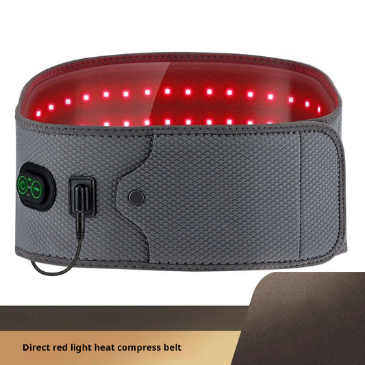 Electric Red Light Waist Supporter Beads Hot Compress Physical Therapy Belt
