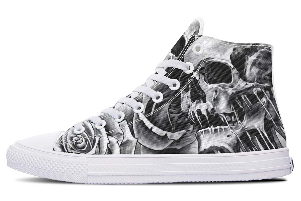 Printed Couple High-top Canvas Shoes