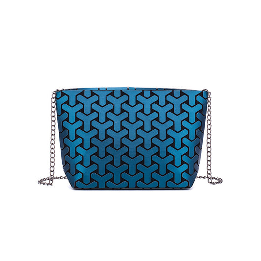 Dame Skuldertaske med Geometrisk Rombe, Foldbar