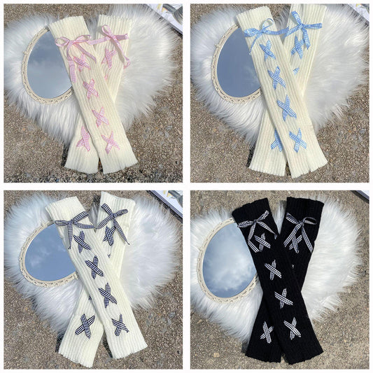 Women's Ribbon Lace Lace Cute Medium Tube Pile Socks