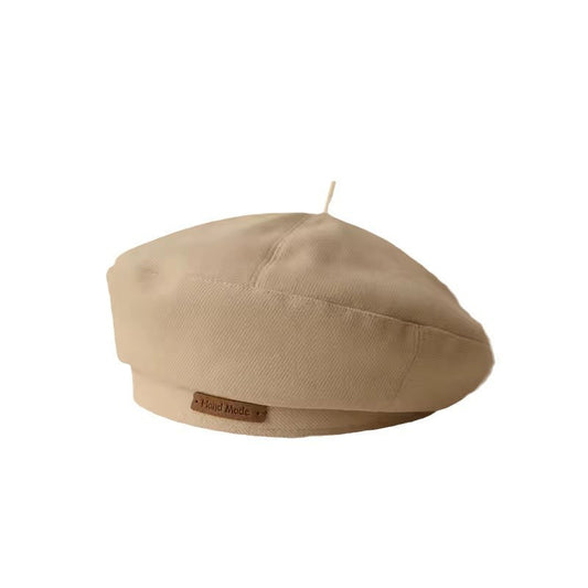 New Style Face-looking Small Octagonal Hat Big Head Circumference Autumn And Winter