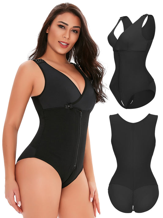 Adjustable Breastfeeding High Waist Abdomen Hip Lift Jumpsuit