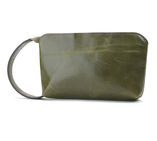 Mobile Phone Bag New Solid Color Leather Small Handbag Ladies Change Storage Clutch