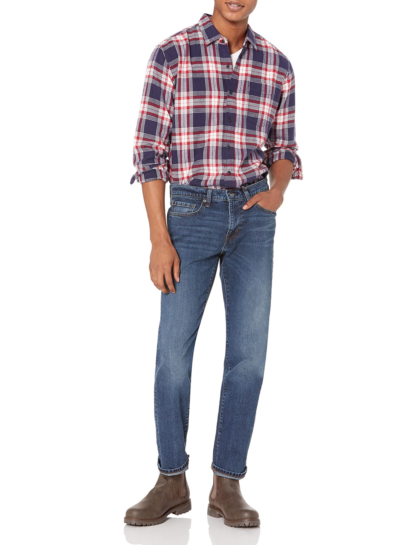 Amazon Essentials herr Jeans Slim-fit stretch jeans