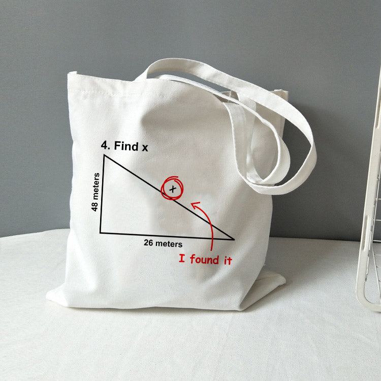 Chemistry Tote Bag Canvas All You Need Is Love Math Graphic