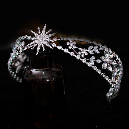 Vintage Grand Bride Headdress Hair Band Crown