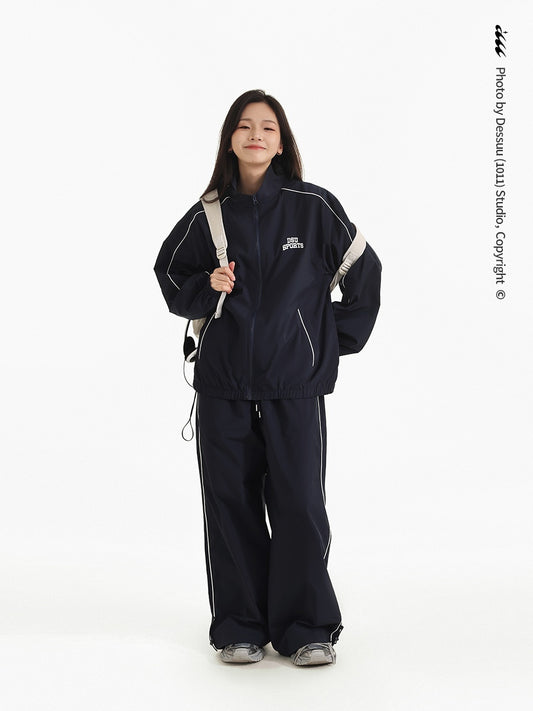 Casual Pants, Sport Woven Jacket, Embroidered Top