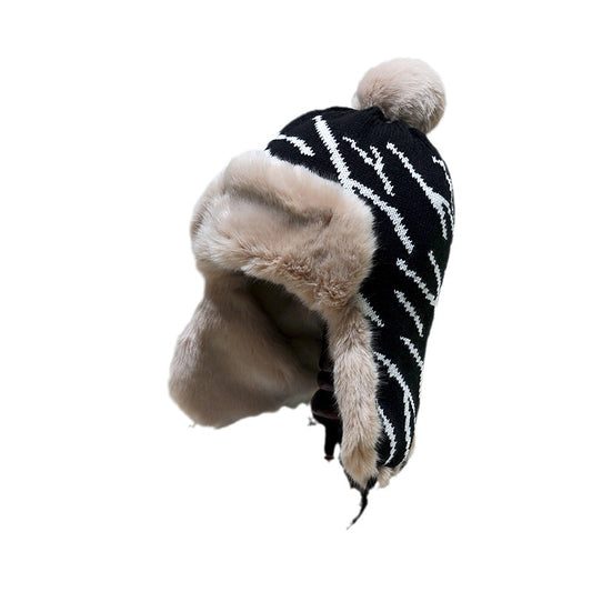 Woolen Cap Women's Autumn And Winter Versatile Cycling Earmuffs