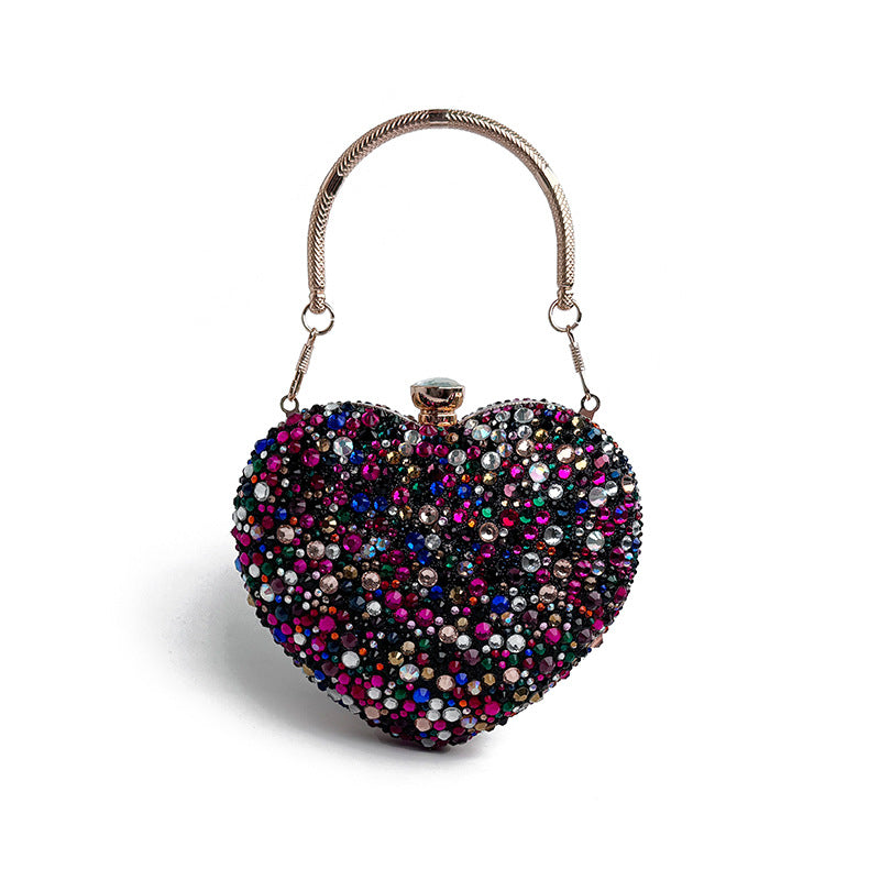 Modedesign Håndtaske med Diamantbesætning til Skulder og Crossbody