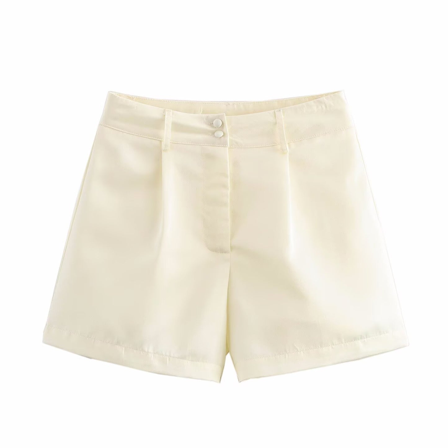 European And American Style French Fashion Design High Waist Bag Buckle Multicolor Shorts