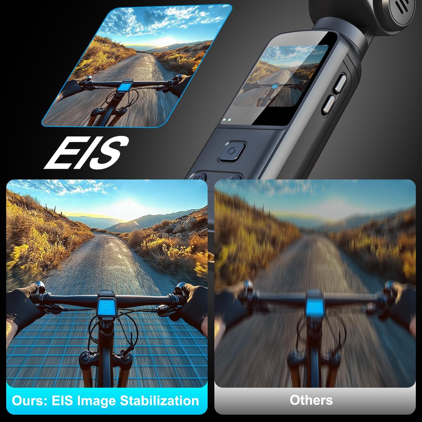 IXROAD 4K Bodycam, Vlog/POV-kamera med 270° vridbar lins, bärbar kamera/videokamera, mini actionkamera med extern mikrofon, klämma och 64 GB TF-kort