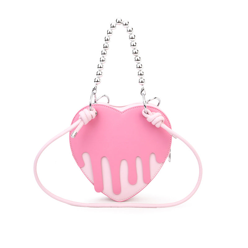 Women's Fashion Heart-shaped Chain Shoulder Bag