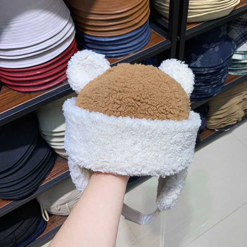 Women's Autumn Winter Furry Warm Lei Feng Hat