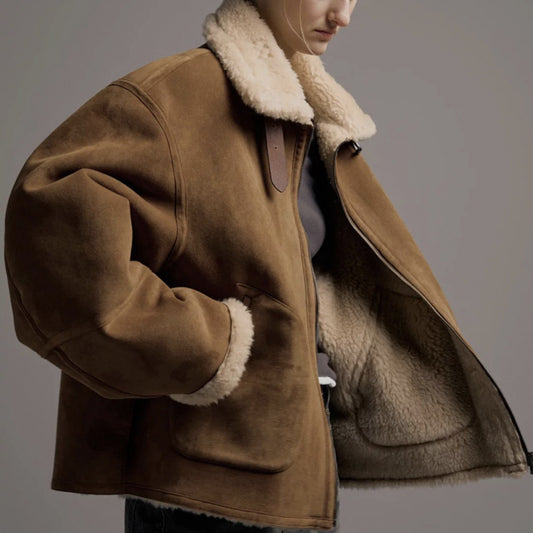 Winter Thickened All-in-one Turn-downstand-up Collar Coat