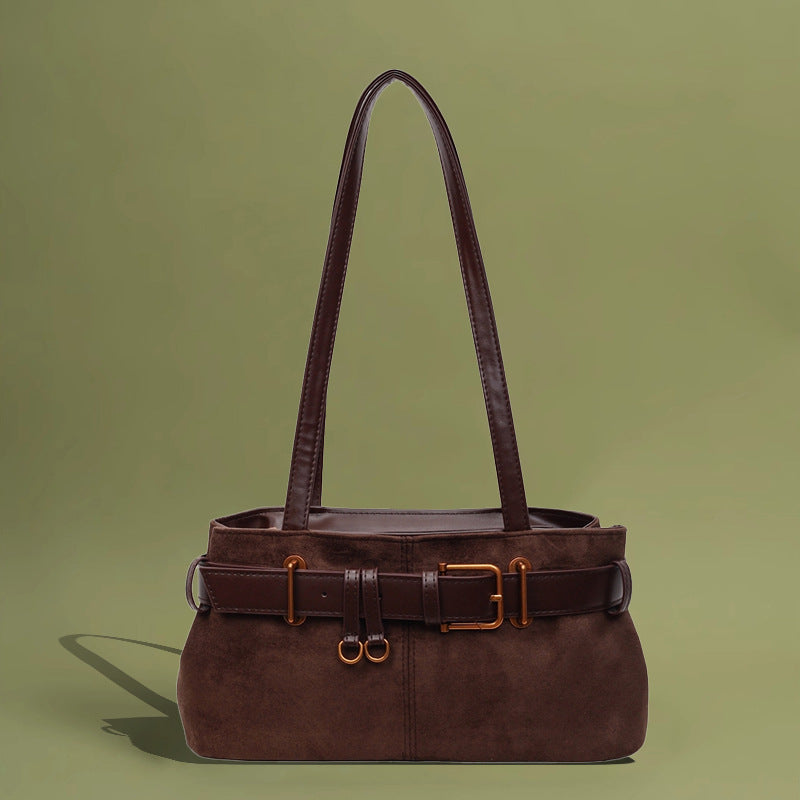 Temperament Autumn And Winter Retro Leopard Print Shoulder Bag