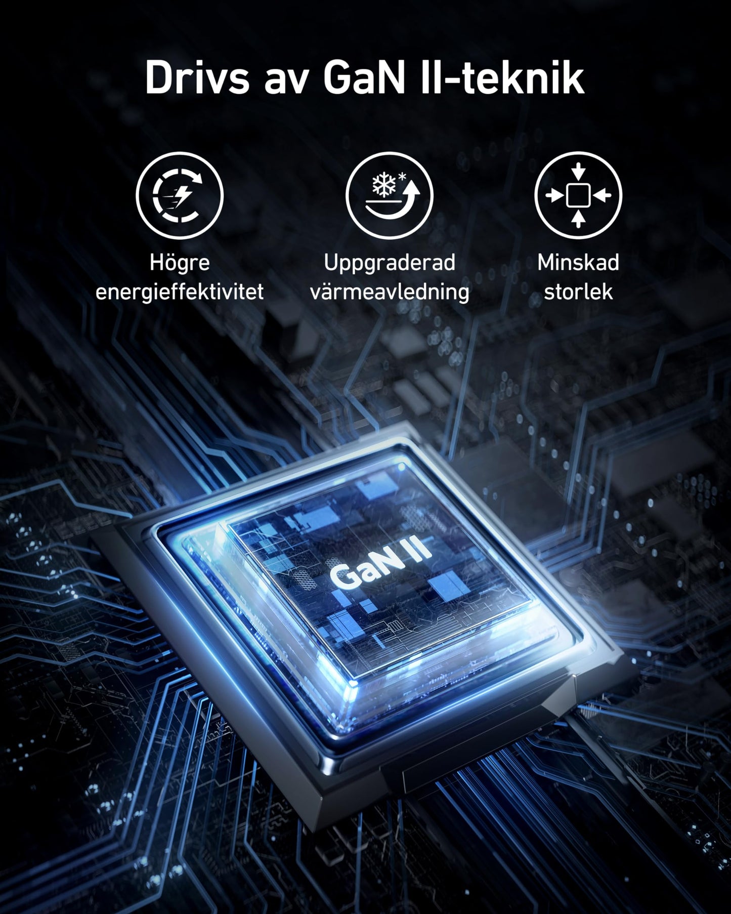 Anker USB C Charger (Nano II 65W) Pod 3 Ports PPS Fast Charger, Compact USB-C Power Supply for MacBook Pro, iPad Pro, Steam Deck, Galaxy S20, Dell XPS 13, Note 20/10+, iPhone 15, Pixel (Svart)