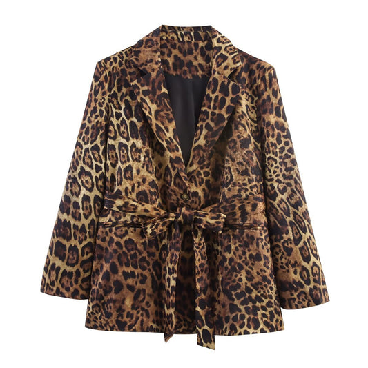 Animal Print Jacquard Suits And Trousers