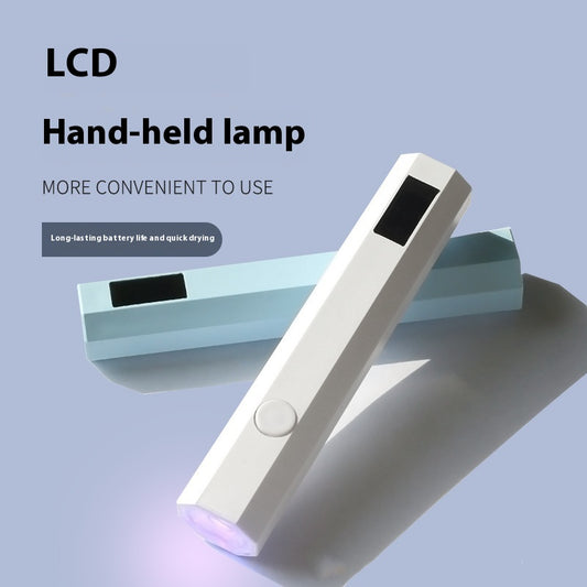 Neglebælte Display Skærm Bærbar Hjemme Power Opbevaring Design Håndholdt Lampe Negletip Fototerapi Ikke Sort Hånd