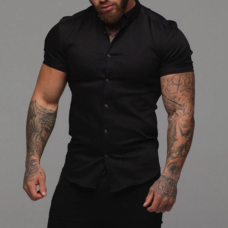 Muscle Men's Fitness Shirt Short Sleeve