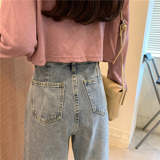 Women's Plus Size High-rise Wide-leg Jeans