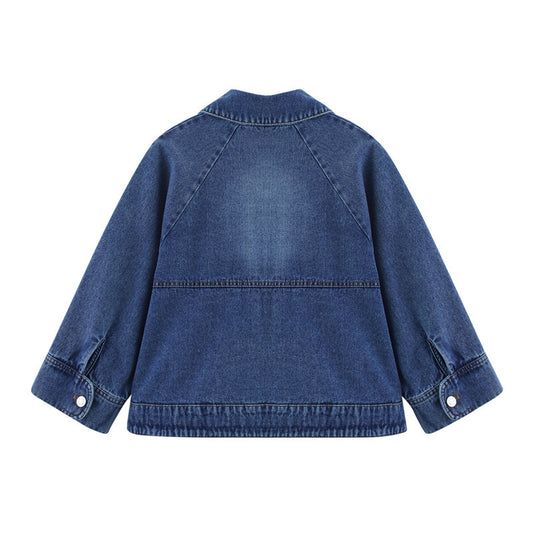 European And American Style Cape Style Denim Jacket Coat