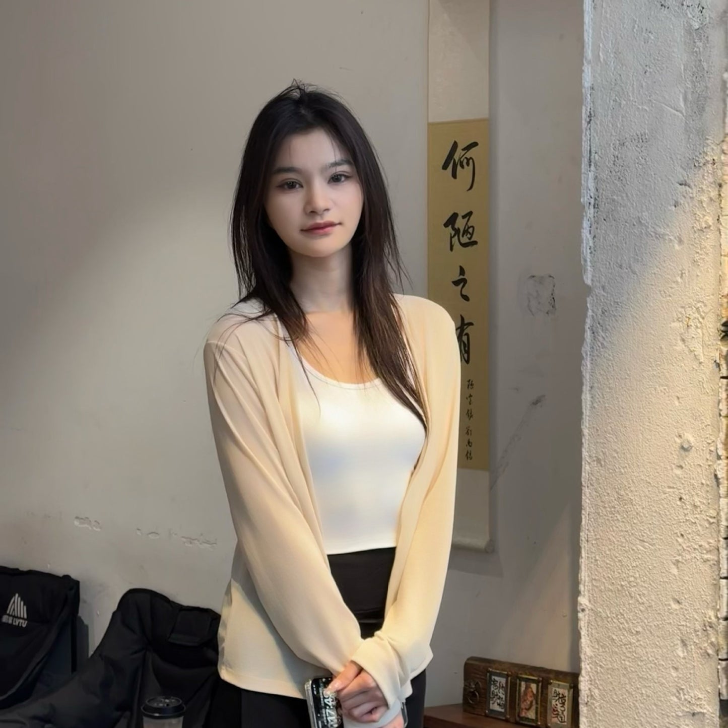 Lyocell Tencel Sun Protection Cardigan Thin Women's Ice Silk Knitted Coat