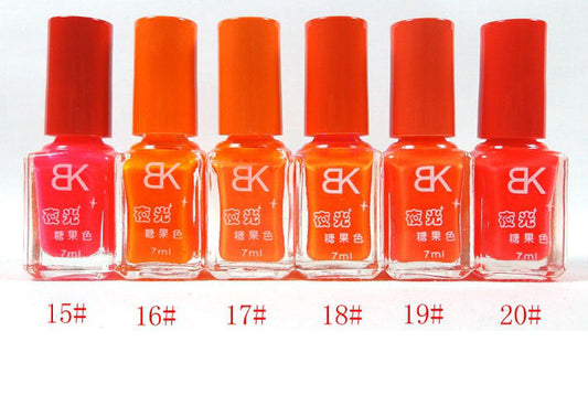 Luminous Nail Polish Night Fluorescent Candy Color Art Supplies