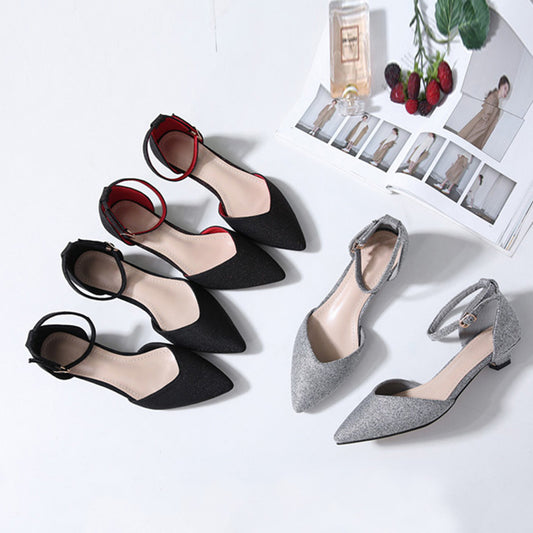 Small low heel sexy professional shoes