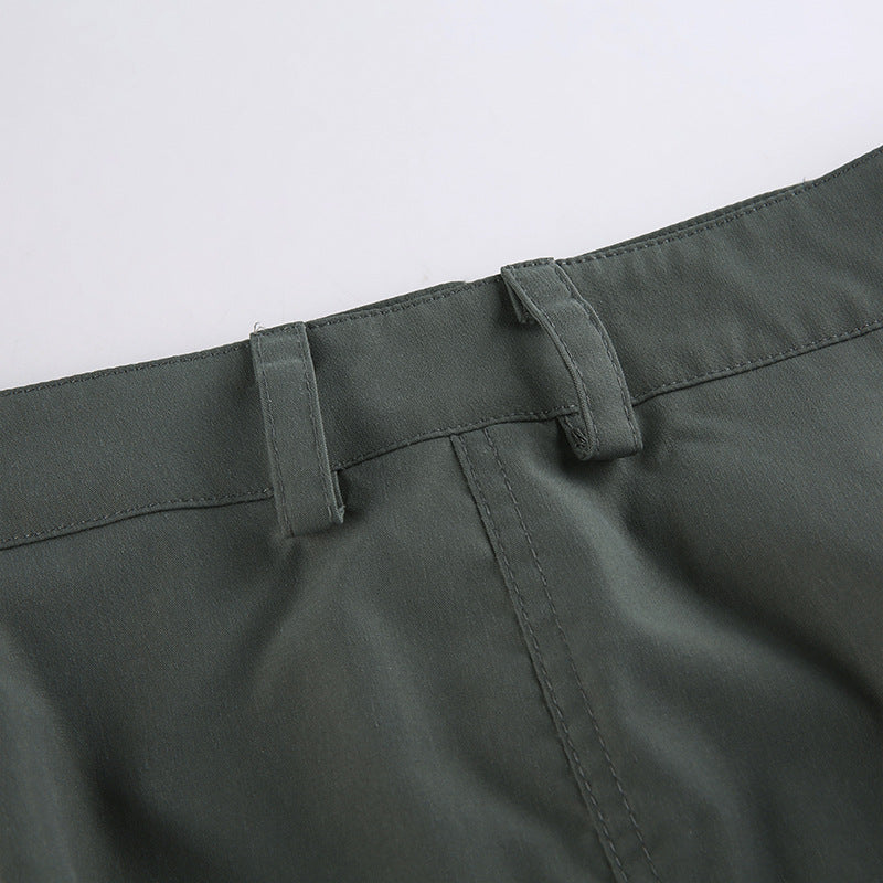 European And American Street Retro Split Skirt