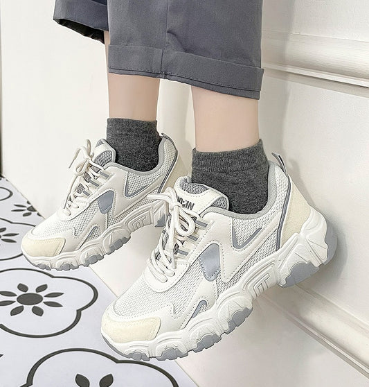 Spring And Autumn All-match Single Shoes Casual White Sneakers