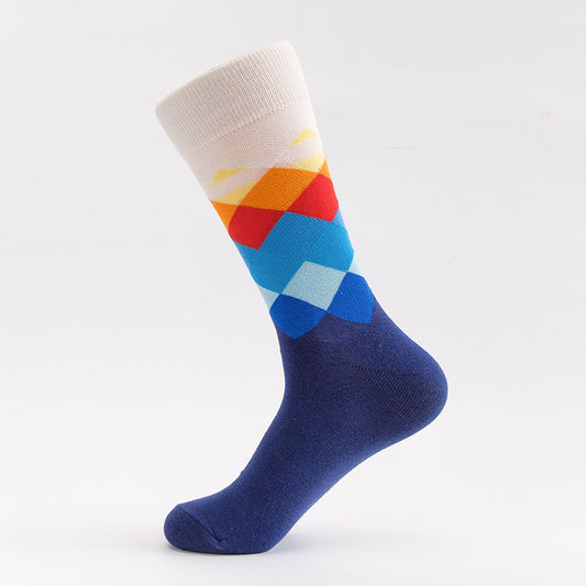 Shaping Sweat Absorbing And Deodorant Men's Trendy Long Hip Hop Cotton Socks